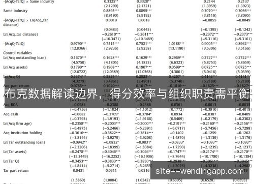 布克数据解读边界，得分效率与组织职责需平衡